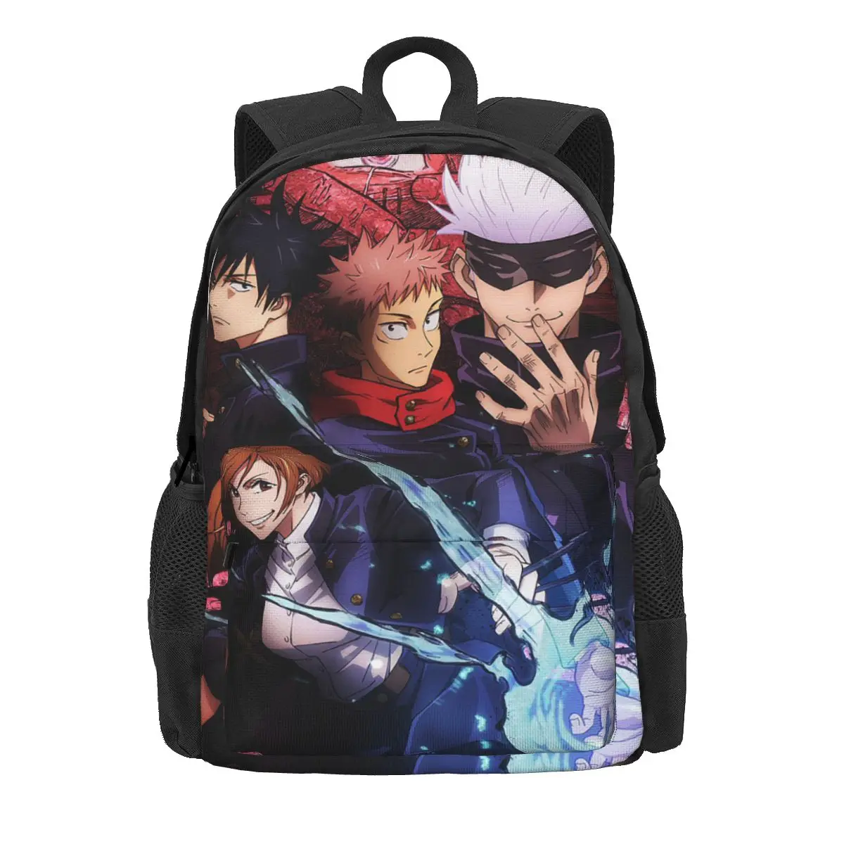 

Женский рюкзак juютсу Kaisen, детская школьная сумка Itadori Yuji, компьютерный рюкзак, Детская вместительная сумка через плечо из полиэстера