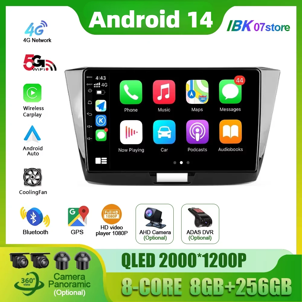 Android 14 для Volkswagen Passat B8 2016-2018 Автомобильный радиоприемник GPS-навигация