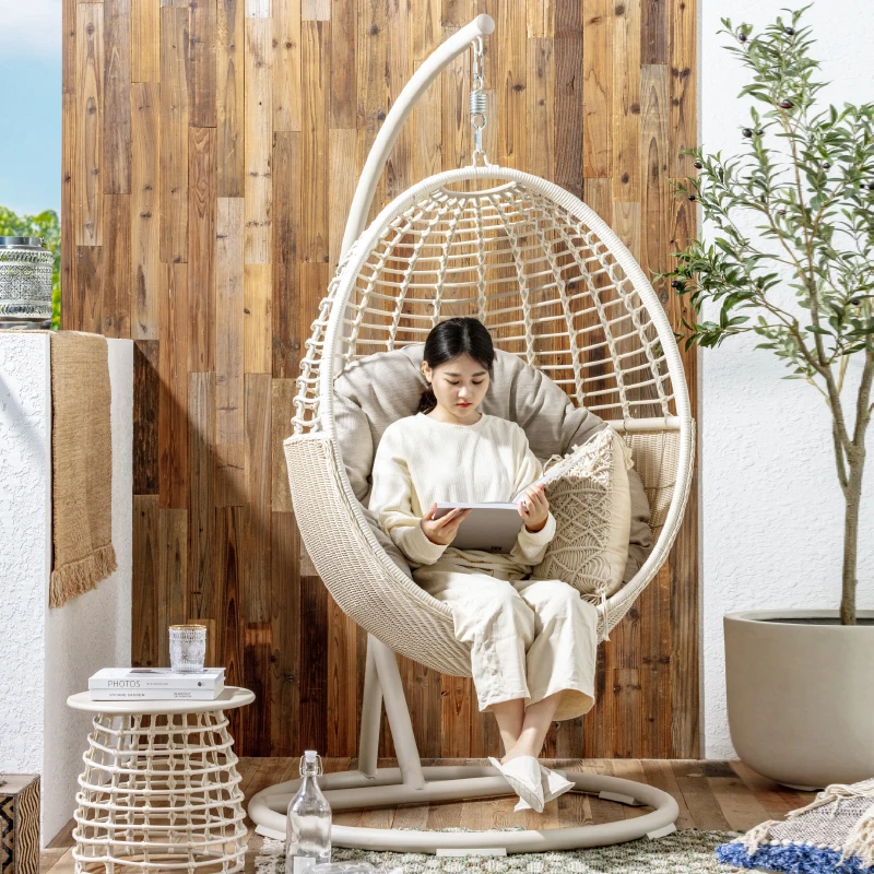 

Домашний комнатный балкон Скандинавская уличная качели подвесное кресло простая подвесная корзина ротанговый стул плетеная ленивая птица...
