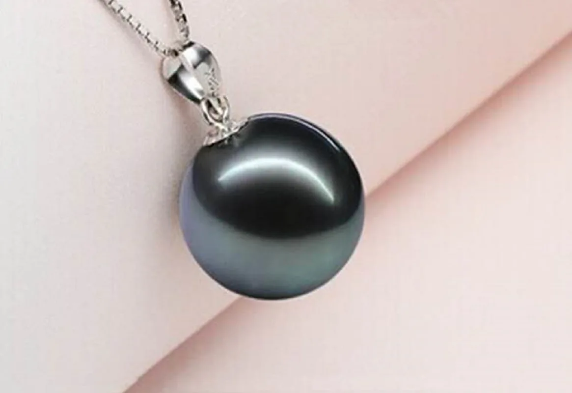 Женское ожерелье из серебра 113 пробы с жемчугом 18 дюймов 925-14 мм