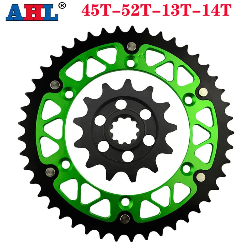 Передняя и задняя Звездочка AHL 520 для мотоциклов SUZUKI RMZ250 RMZ, 250, 2004, 2005, 2006, 24304, 16204, 45T ~ 52T, 13T ~ 14T