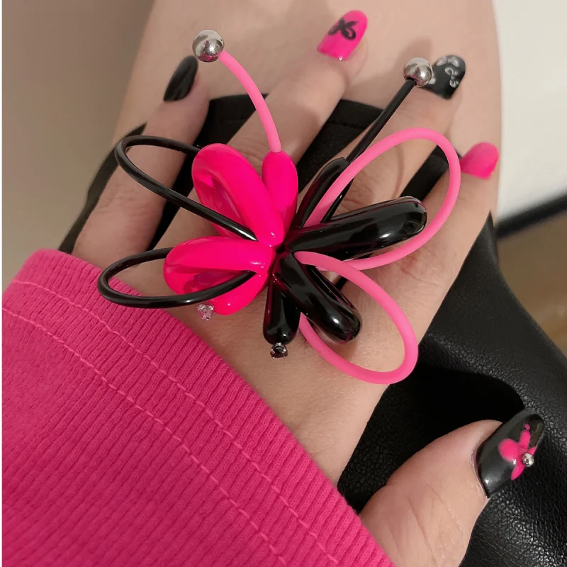 

Bohemia Exaggerated 3D Ring Butterfly Hollow For Woman Girls Personality Color Ring Punk Jewelry Gift Y2k INS