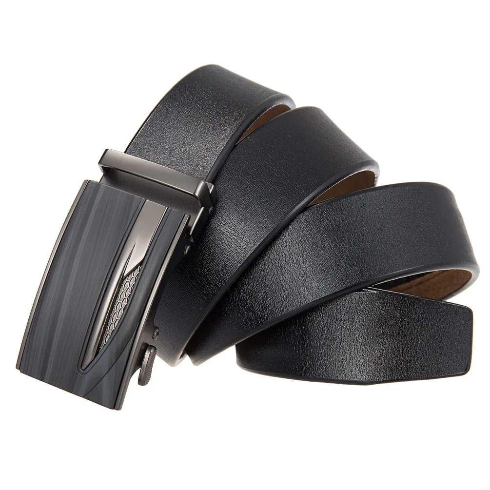 New Famous Belt Men Top Quality Genuine Luxury Leather Belts Men,Strap Male Metal Automatic Buckle Men's Belts LY136-25582-3