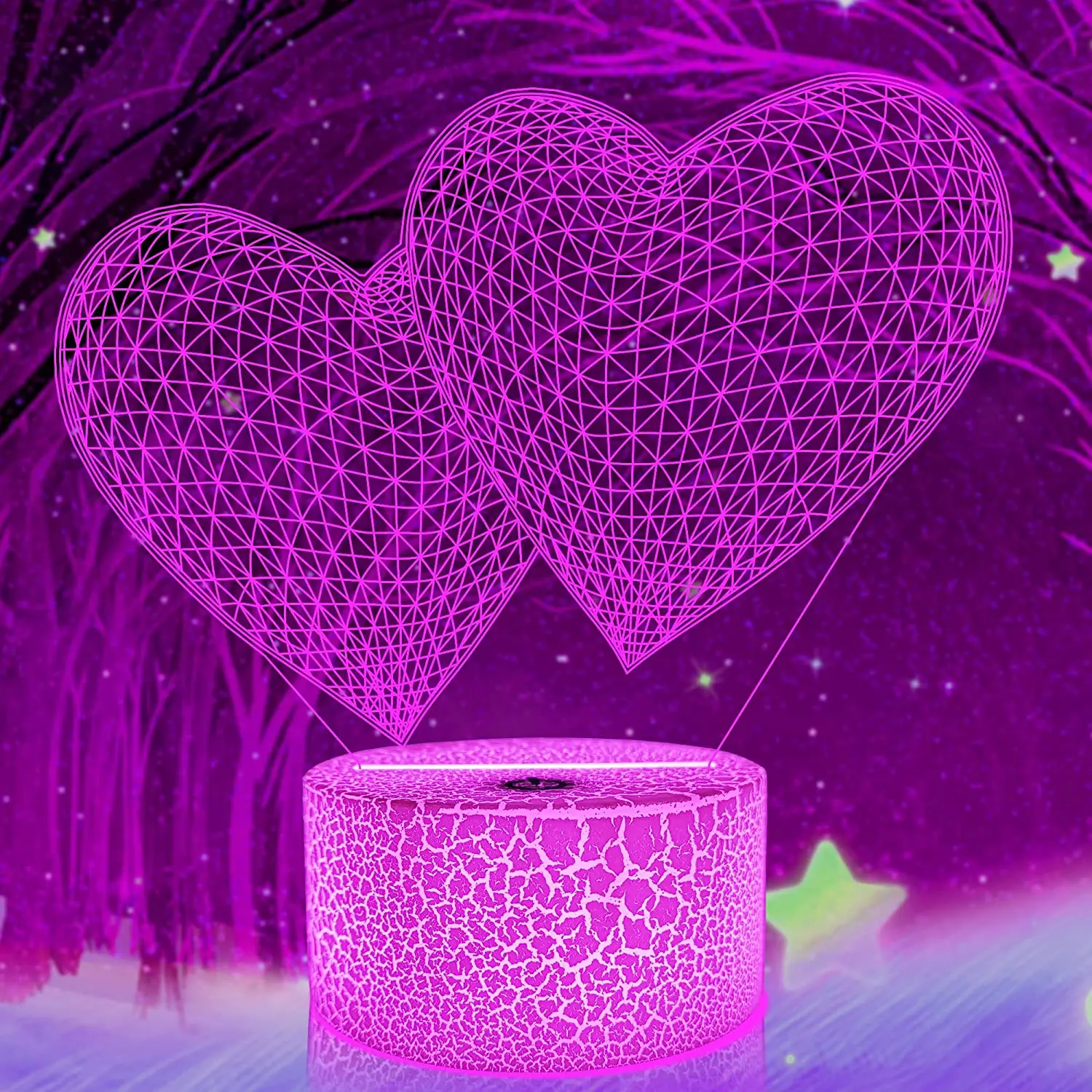 

3D светильник с надписью «I Love You»