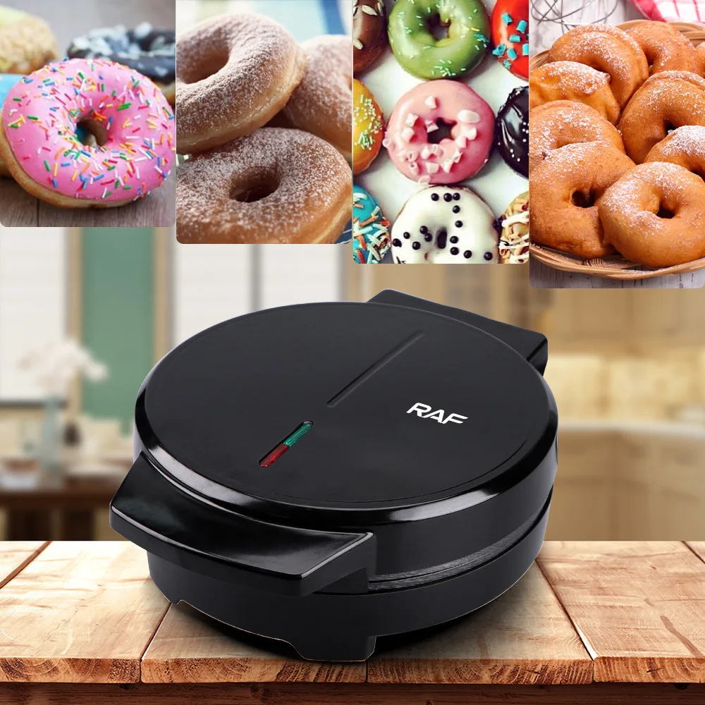 Mini Donut Maker Machine for Holiday, Kid-Friendly, Breakfast or Snack, Desserts & More with Non-stick Surface,Makes 7 Doughnuts