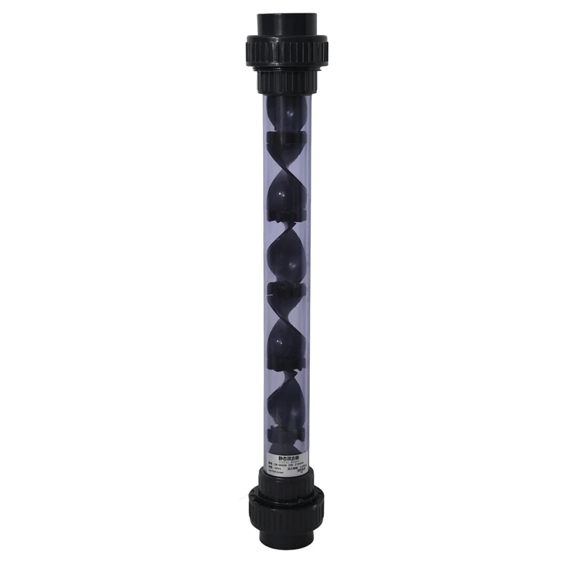 

63 мм Соединительный соединитель НПВХ, спиральные статические смесители, промышленное антикоррозийное устройство для дозирования пластиковых жидкостей