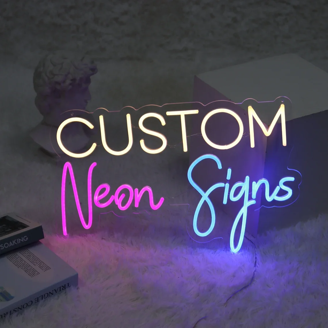 Custom LED Neon Sign Handmade Personalised Large Neon Lights Bedroom Night Lamp Business Logo Name Birthday Party Wedding Gift