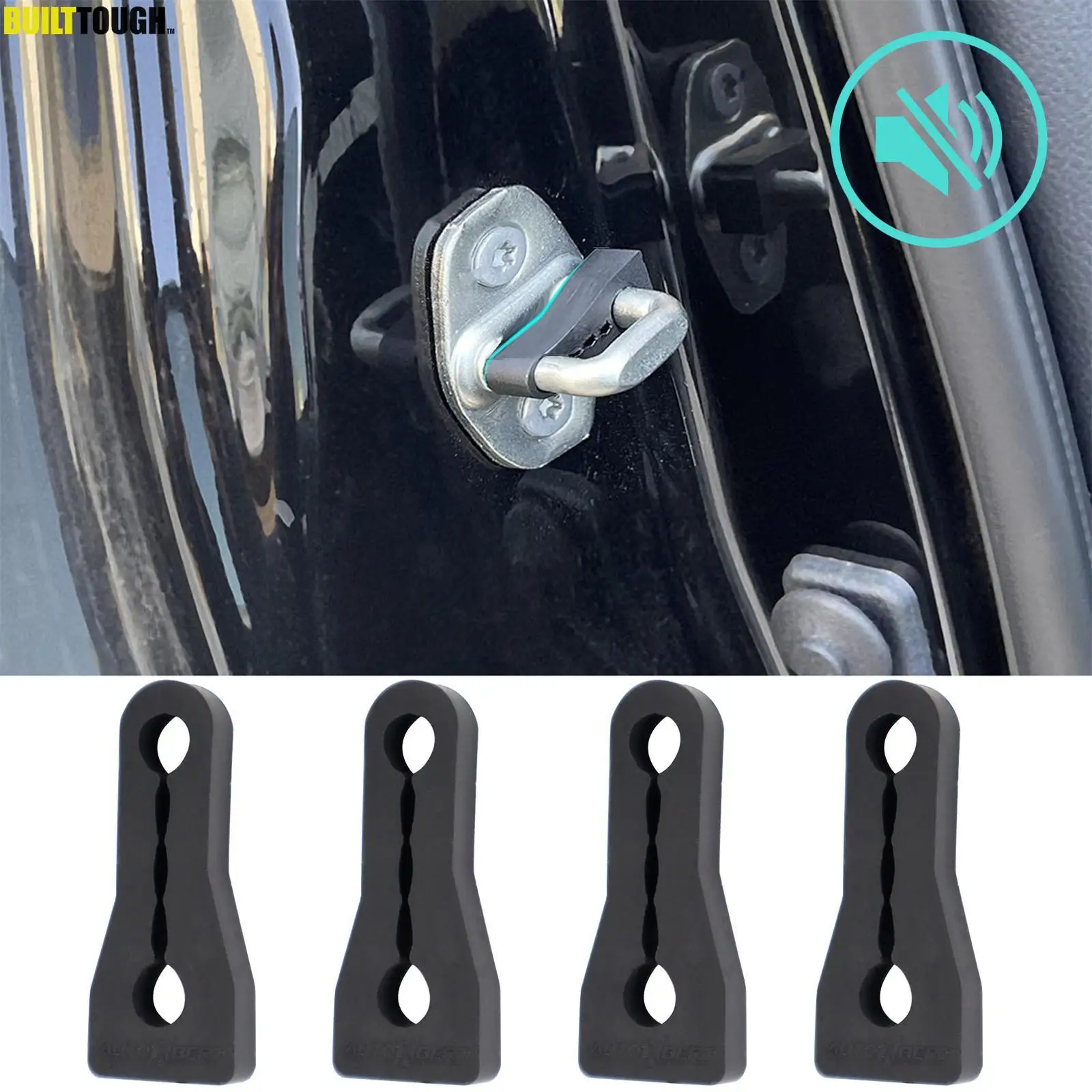 

Звуковой демпфер, буфер дверного замка для Hyundai Elantra GT Accent Verna i20 i30, Rattling STOP, звукоизоляционные винты, глухокий уплотнитель, глушитель