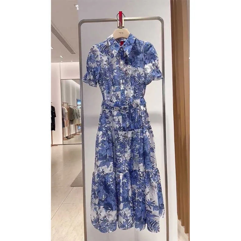 

S960 High quality New Fashion Women 2023 lady Dress Luxury famous Brand European Design party style dress