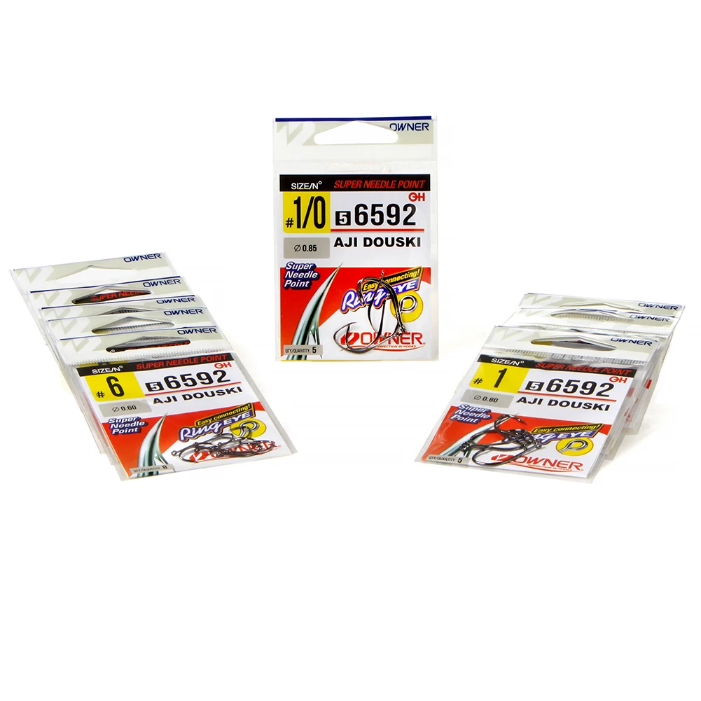 56592 рыболовные крючки AJI DOUSKI Sharpen Круглый рыболовный одиночный крючок Япония для