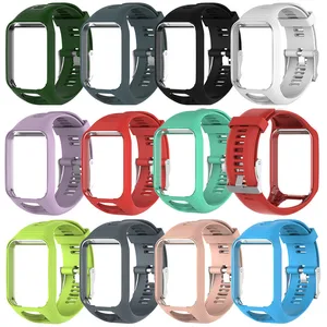Imported Silicone Replacement Wrist Band Strap For TomTom Spark Runner 2 3 Spark3 Cardio Music GPS Watch Brac