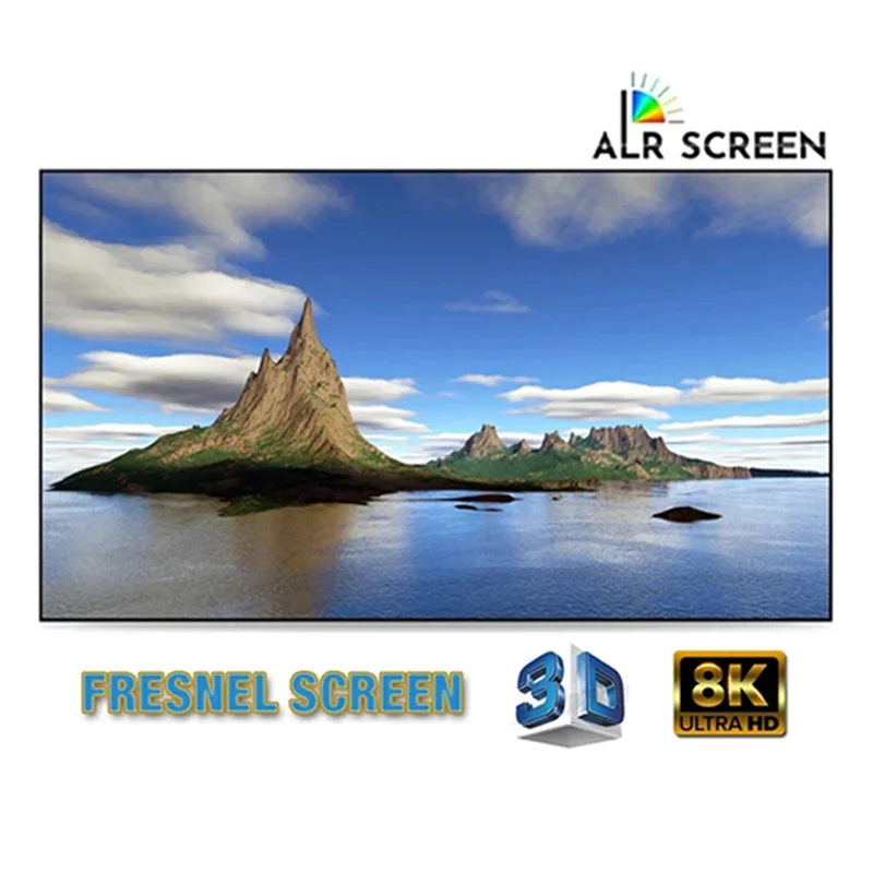 Фото Yovanxer ALR Fresnel 5.0 Pro Проекционный экран с фиксированной рамкой, отклоняющий окружающий свет для проектора Vidda C1S C2 C3 с длинным ходом №1