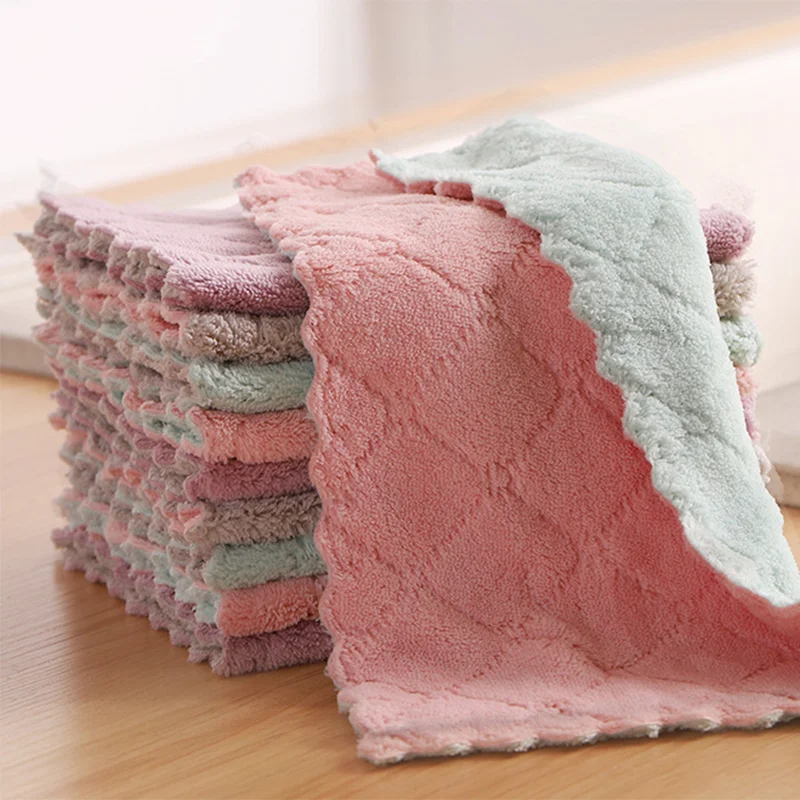 

Super Absorbent Microfiber Kitchen Dish Cloth High-efficiency Tableware Household Cleaning Towel Kitchen Tools Gadgets