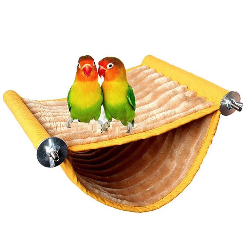 

New Bird Hanging Hammock Removable Washable Parrot Cage Warm Perch Nest Sleeping Bed For Parrots Hamster Cave House Accessories