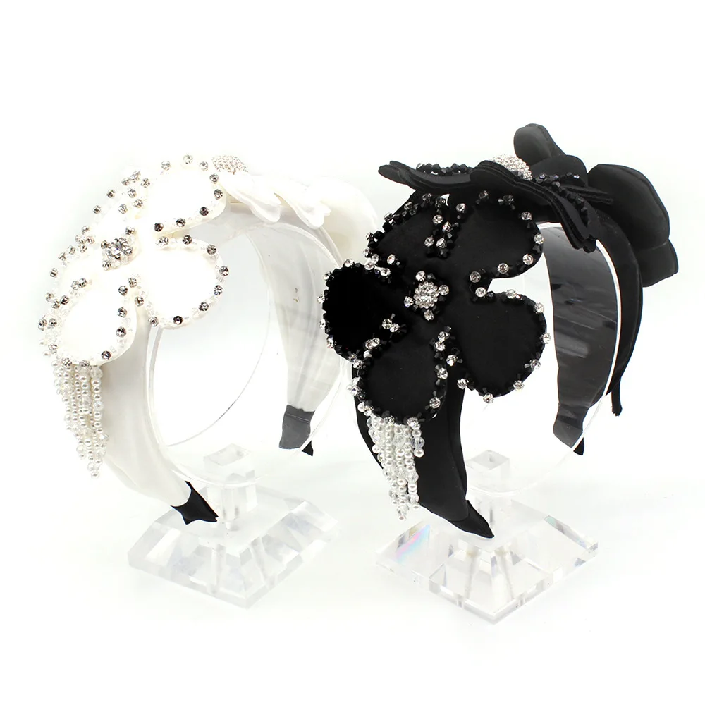 

2023 Женская модная искусственная кожа, модная яркая губка, милая повязка на голову с цветочным рисунком, новинка