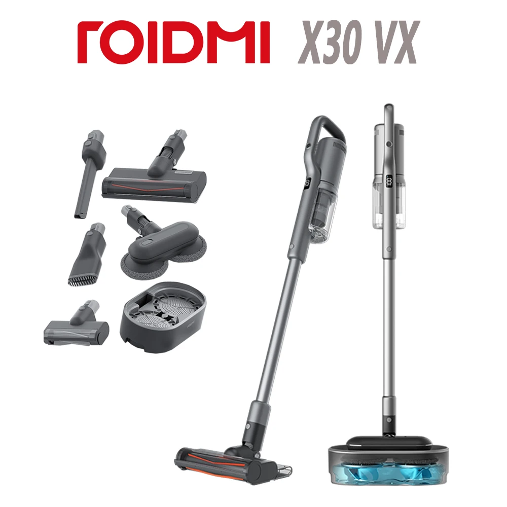 Xiaomi Roidmi X30 VX NEX VX Self-cleaning Cordless Vacuum and Wipe Cleaner with Electric Double Swivel Mop Upgrade from X30 plus