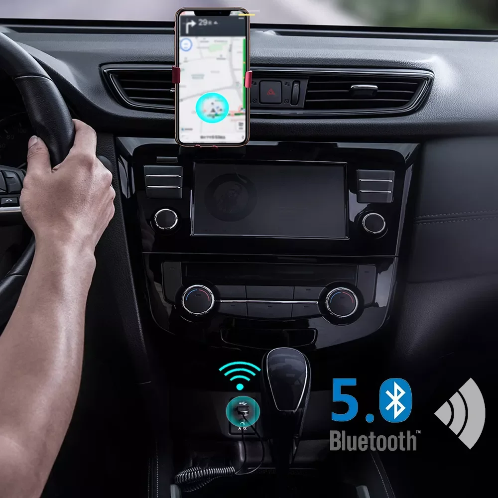 

Car accessories Bluetooth Car Audio Cable 5.0 Transmitter Wireless Receiver Car AUX 3.5mm Jack Adapter Bluetooth Adapter Audio C