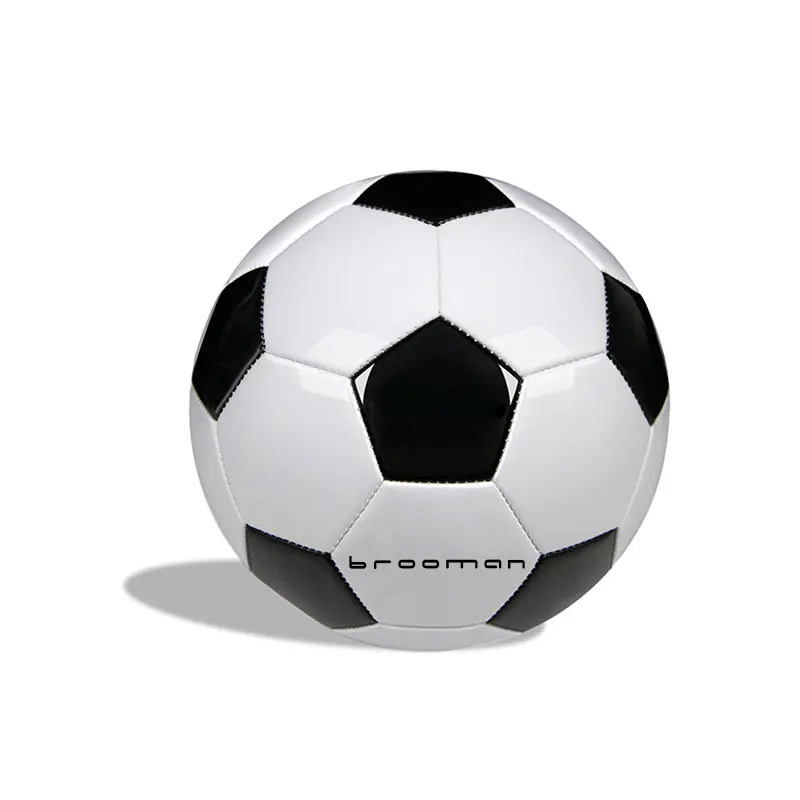 

brooman Sports Soccer Balls Size 3, 4, 5 Traditional White Black Soccer Balls for Youth League Game Trainning Practice