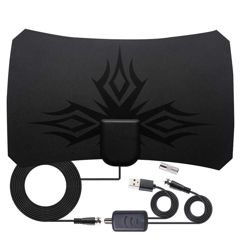 

HDTV Antenna Indoor,80 Miles Range For 4K/1080P Clearview With Detachable Signal Booster Amplifier,USB Power Supply