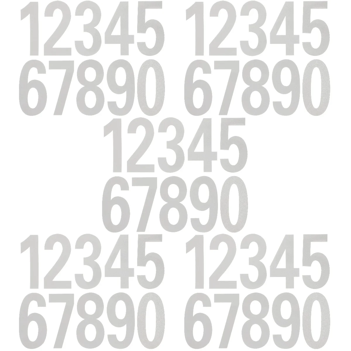 

20 Sheets Mailbox For Outside Doorplate Sticker Reflective Decal