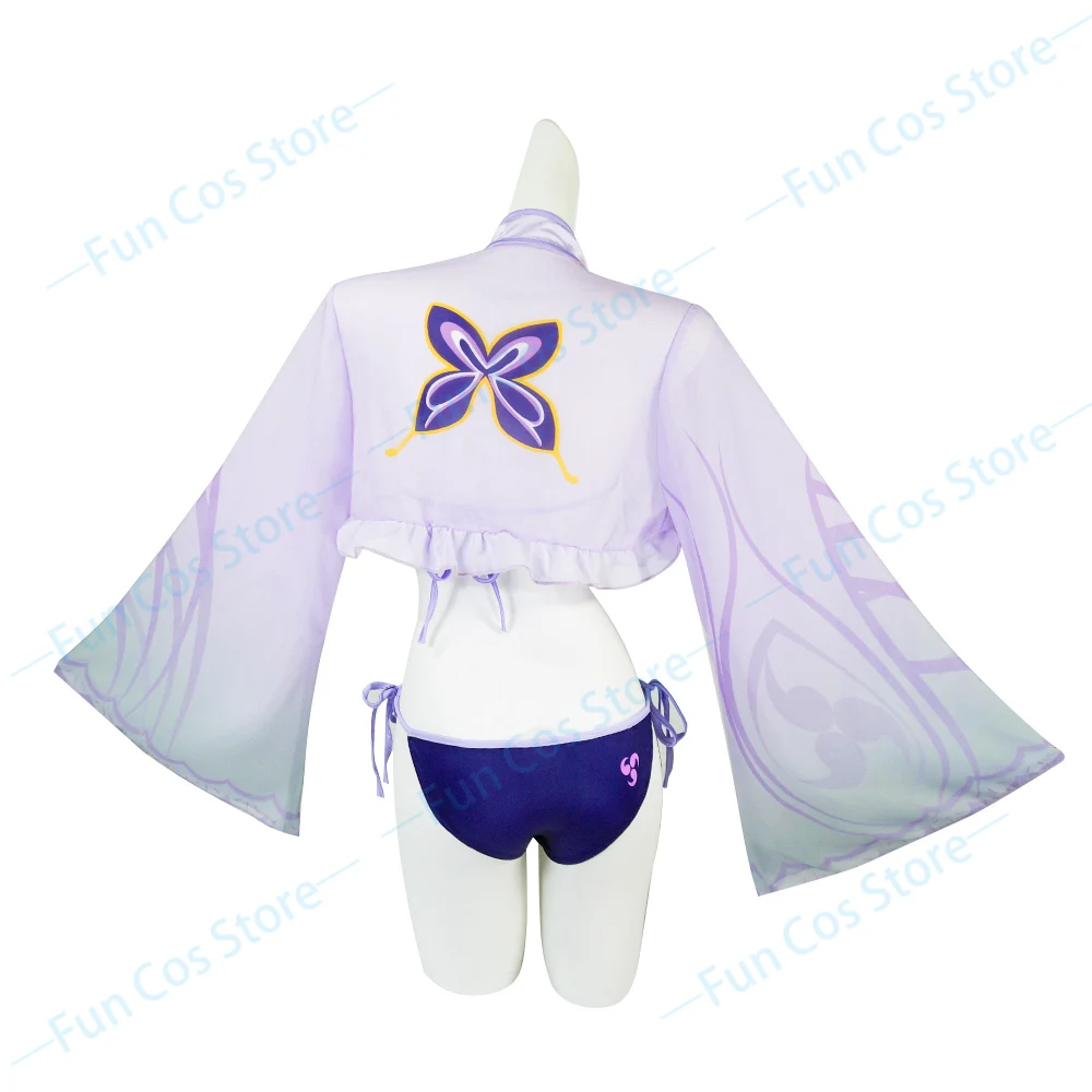 Новый стиль игры Genshin ударопрочный купальник Ms Hina Beelzebul Raiden Shogun косплей костюм