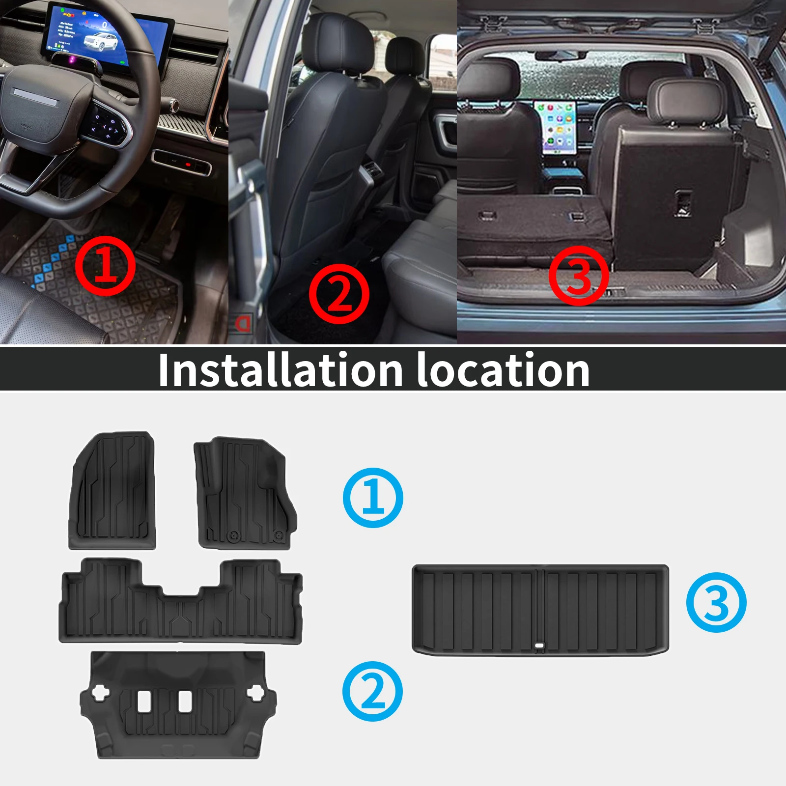 Фото для Mitsubishi Destinator 2025 2026 2027 LHD/RHD Роскошный экологичный коврик для багажника из ТПЭ, без запаха, нетоксичный, индивидуально подогнанный, автомобильные аксессуары №2