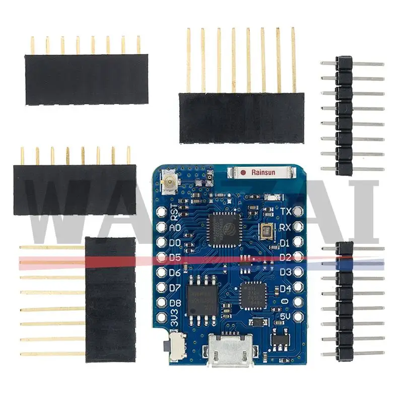 WeMos D1 Mini Pro V3.0.0 Bytes Lua WIFI Интернет вещей макетная плата на основе ESP8266 CH340G Nodemcu V2 4 Мб/16