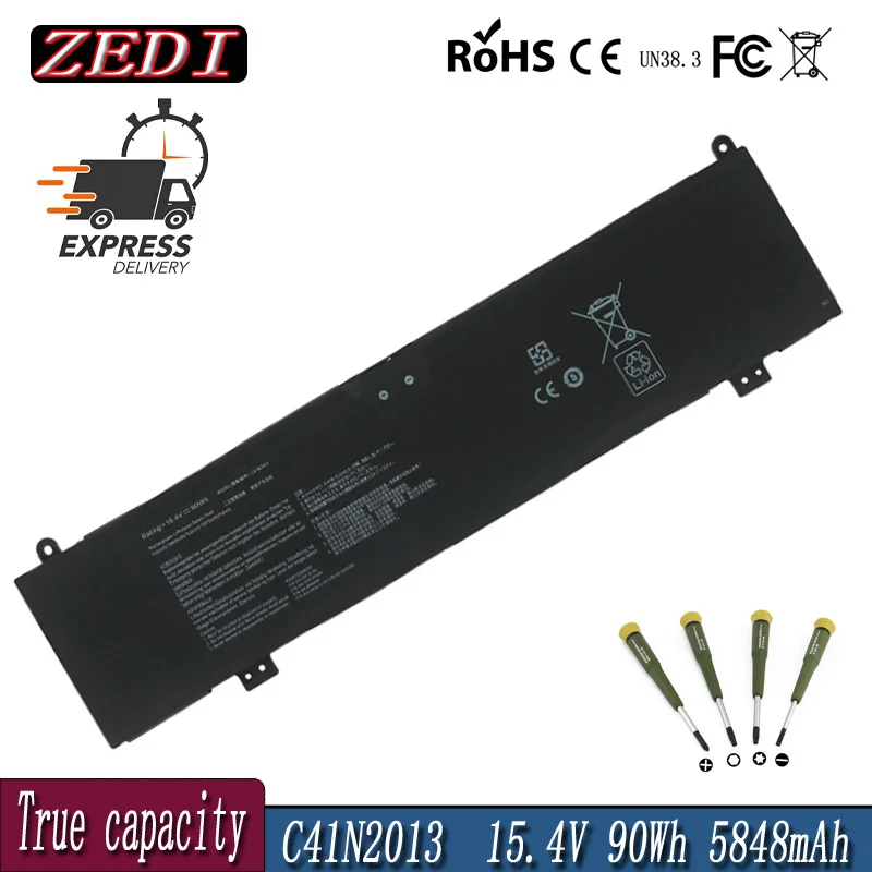ZEDI 15 4 В 90 Втч C41N2013 C41N2013-1 Аккумулятор для ASUS ROG Zephyrus M16 GU603 S17 GX703 G733 G15 G513 GA503 17 G713
