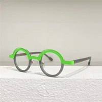 james tart 470 optical eyeglasses for unisex retro style anti blue light lens plate round frame glasses with box