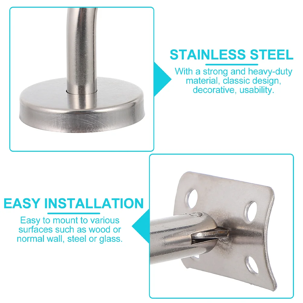 

Staircase Handrail Bracket Holder Stairs Stairway Railing Brackets Stainless Steel