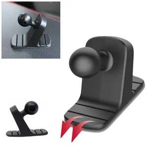 17mm ball head holder base dashboard mount anti skid fixed air vent stand for car phone holder bracket accessories free global shipping