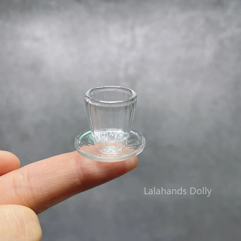 Стеклянная мини-бутылка для кукольного домика чайная чашка чайник супа кастрюля
