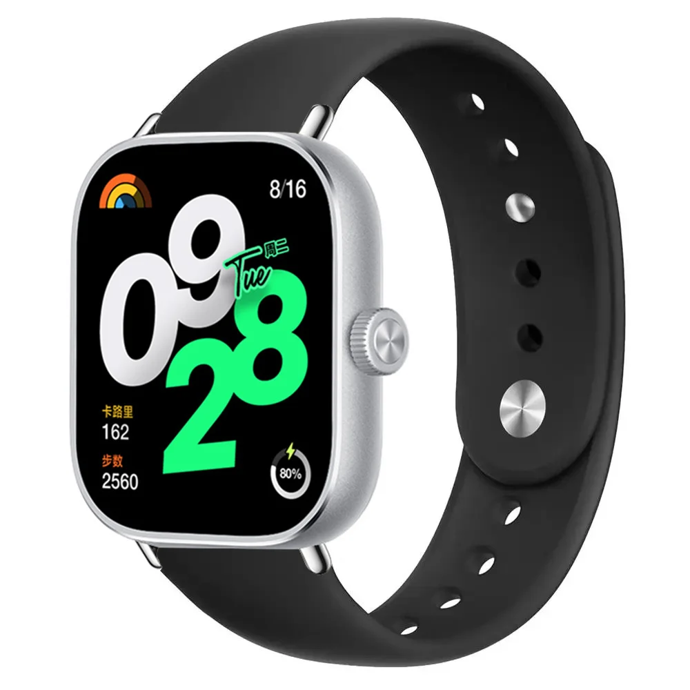 Ремешок силиконовый для Xiaomi Redmi Watch 4 сменный спортивный браслет Miband 8 pro