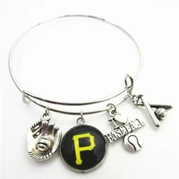 charms diy bracelet us baseball team national league central division pittsburgh dangle diy bracelet sports jewelry accessories