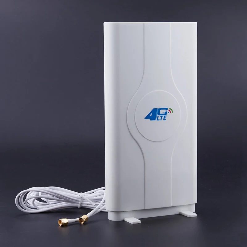 Фото Мобильная антенна 3G 4G Lte 700-2600 МГц 88 дБи, усилитель со штекером, панельная антенна Mimo + 2 метра №4