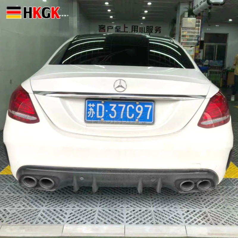 

Спойлер для Mercedes-Benz C-Class w205 2016-2019 C180 / C200/C230, высококачественный материал ABS, заднее крыло автомобиля, цветной задний спойлер