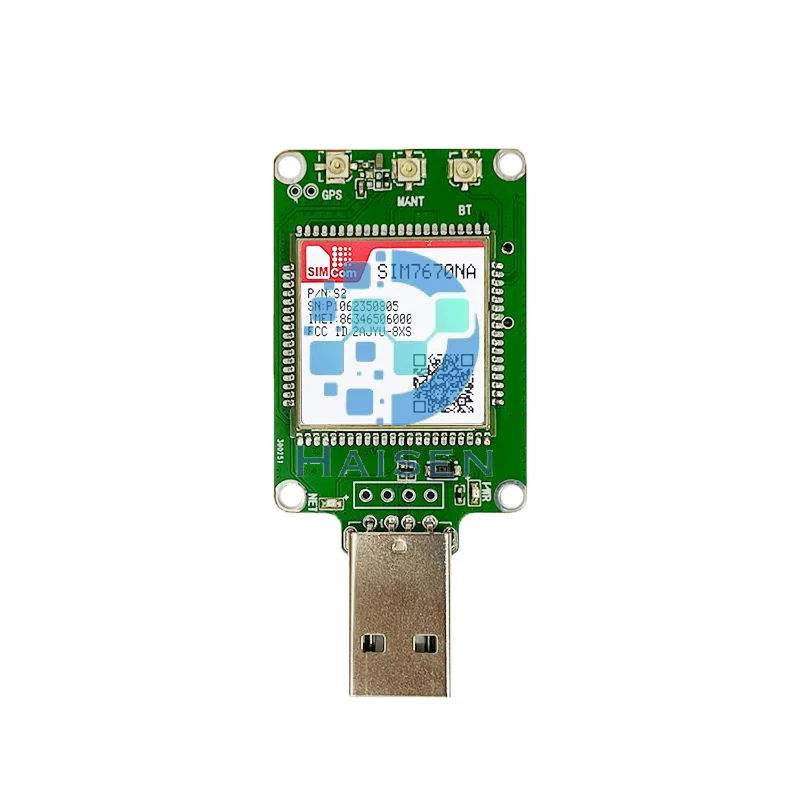 HAISEN SIMCOM SIM7670NA-MNGV USB-ключ SIM7670NA Dongle Основная плата LTE CAT1 + GPS чип Qualcomm SIM7670