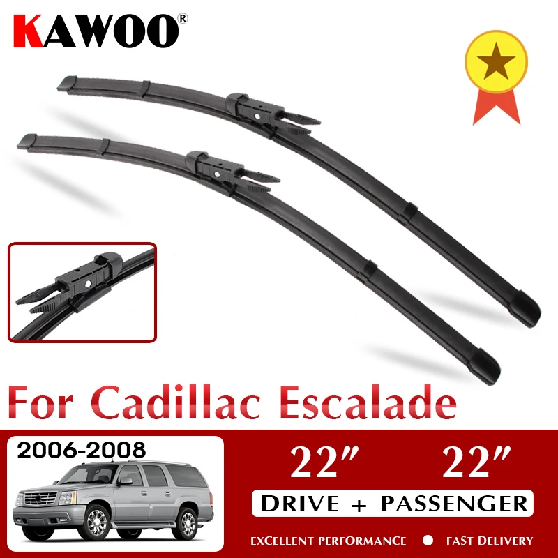 

Wiper Car Wiper Blade For Cadillac Escalade 2006-2008 Windshield Windscreen Front Window Accessories 22"+22" LHD RHD