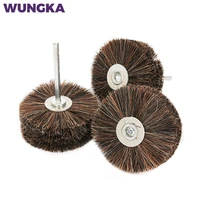 abrasive sisal filament or horse hair brush polishing grinding buffing wheel woodworking for furniture rotary drill tools