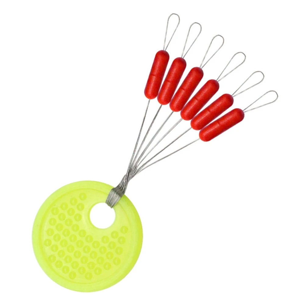 

Red Cylinder Rubber Space Beans Bobber Stops for Fishing Float Sinker Stops Fly Fishing Line Accessories 100pcs