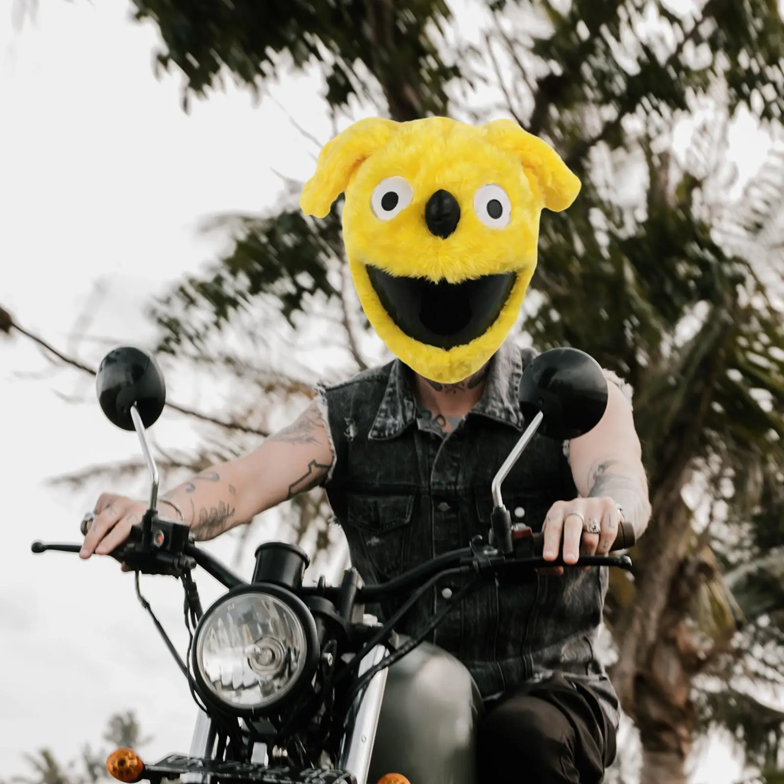 

Dog Shaped Helmet Cover Gifts Increase Riding Fun Protective Outdoor for Full Face Helmets Motorbike Cartoon Funny Helmet Cover