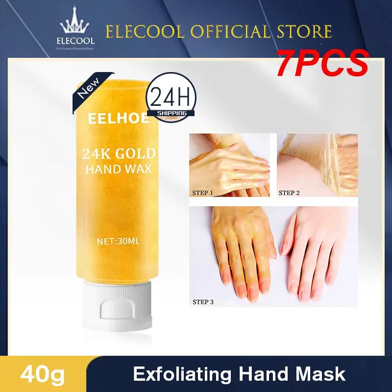 

7PCS 30g Honey Hand Wax Milk Cream Paraffin Whitening Nourish Moisturizing Hydrating Remove Dead Skin Hand Care Cream TSLM1