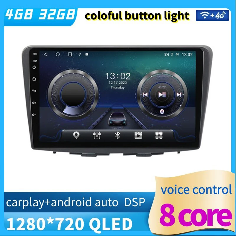 

9" octa-core 1280*720 QLED Screen Android 12 Car GPS Video Player Navigation For Suzuki Baleno 2015-2018 With 4G/Wifi DVR OBD