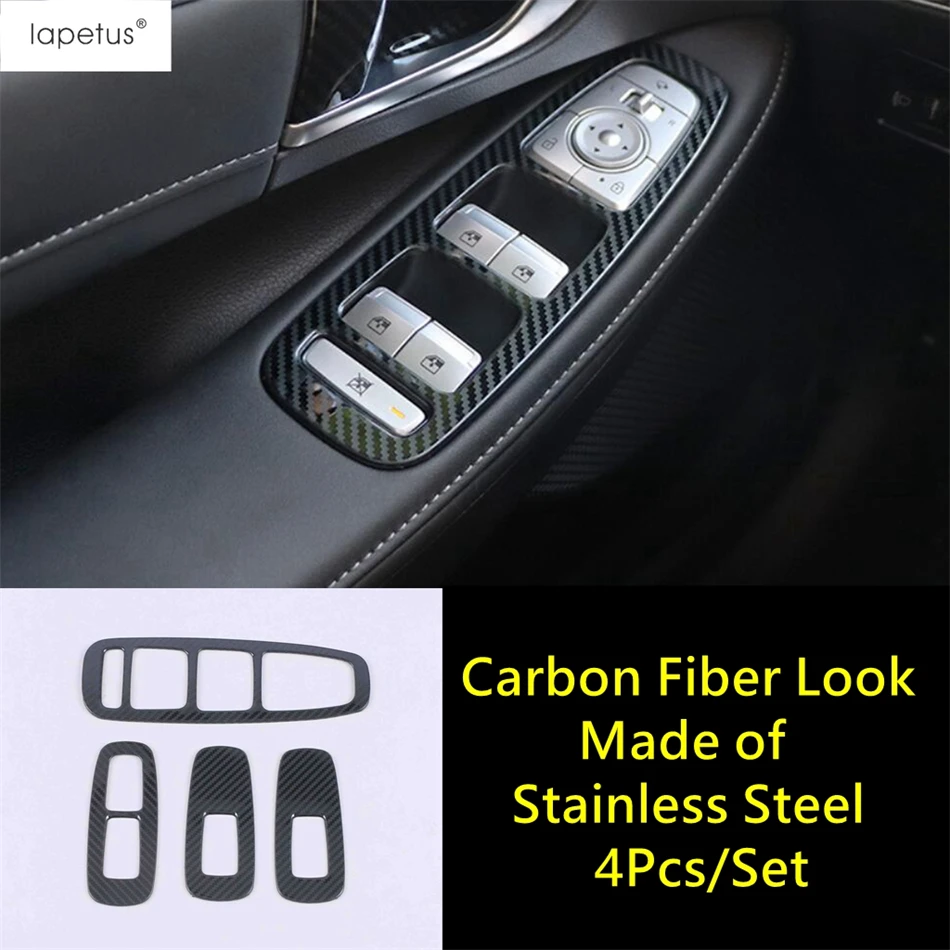 

Автомобильная внутренняя дверь, оконное стекло, кнопка подъема, панель переключателя, накладка для Hyundai Sonata DN8 2020-22025, аксессуары из нержавеющей стали