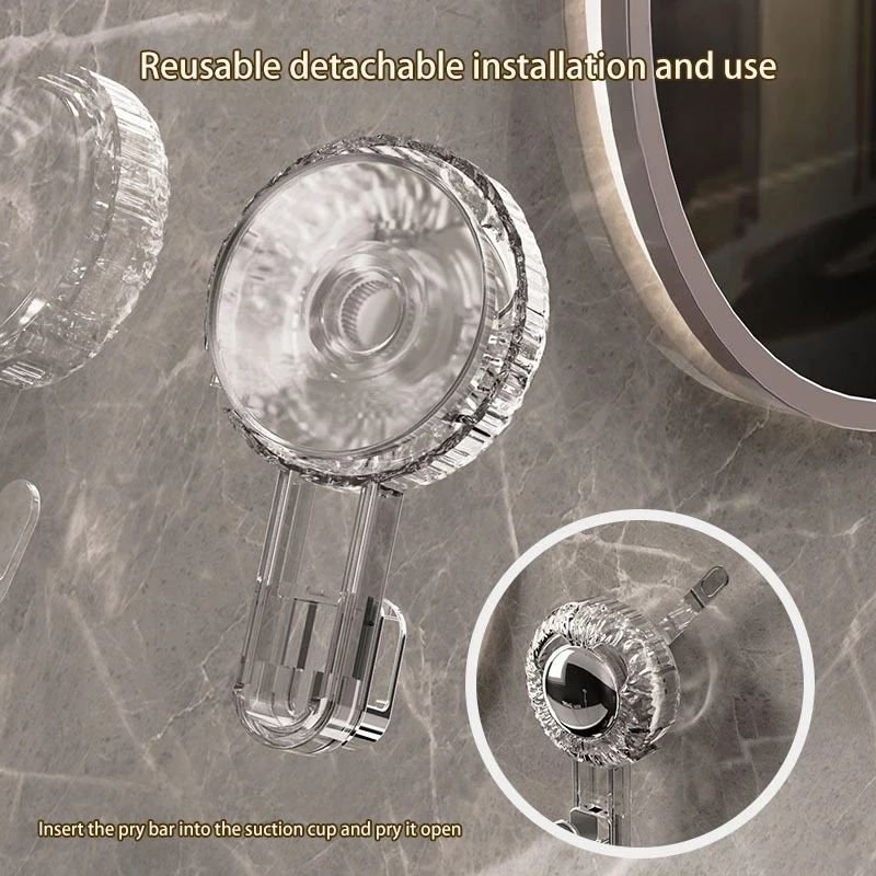 Вращающийся крючок на присоске прочный вакуумный клейкий несущий и бесследный