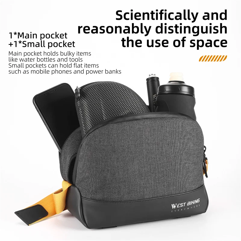 WEST BIKING портативная Передняя сумка для велосипеда 4 л вместительная на руль