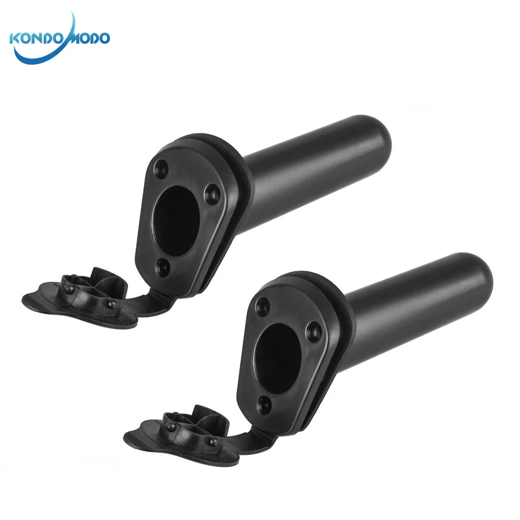 2PCS  Nylon Fishing Rod Holder Tackle with Cap Cover Gasket Fishing Tackle Accessory Tool For Kayak Boat Canoe Marine Yacht