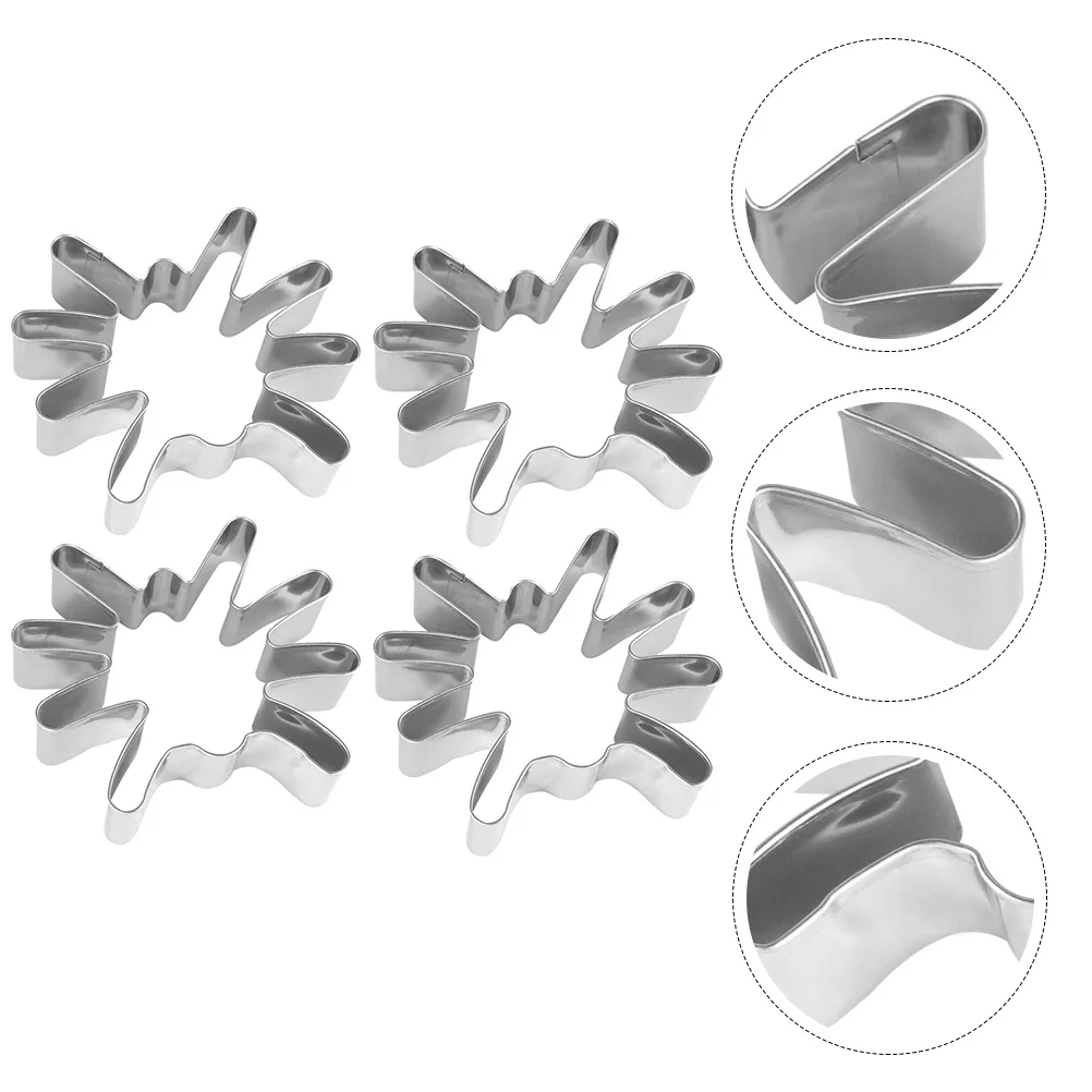 

4pcs Spider Cookie Biscuit Stainless Steel Mold Silver