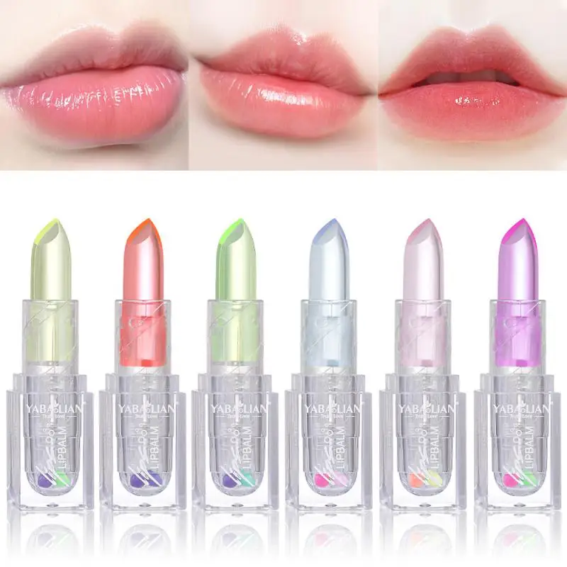 

Lip Balm Color Changing Moisturizing Gold Foil Lip Gloss Natural Long Lasting Lipstick Lip Glaze Tint Lip Oil Makeup Lip Care