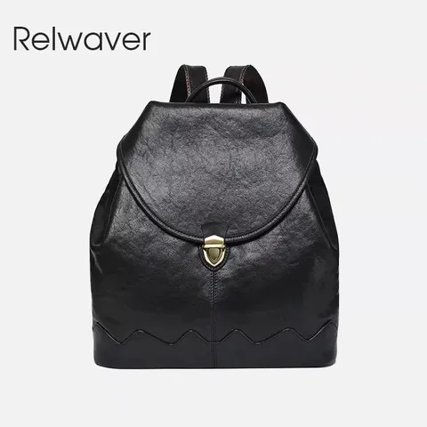 Винтажный женский рюкзак Relwaver из натуральной кожи, Осень-зима 2023